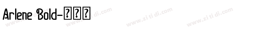 Arlene Bold字体转换